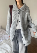 HIGH NECK HALF CARDIGAN