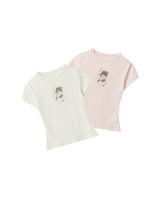 Lovely Bear Cream Tee 232519689