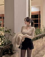 Wrap Mini Skirt