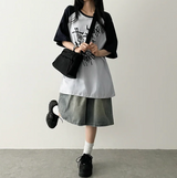リミンボクシーフィットカラーラグラン半袖Tシャツ