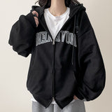Shio Arch Lettering Point Hoodie Zip-Up