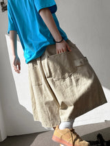 Hotstern Sun Embroidered Cotton Bermuda Shorts 3color