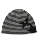 STRIPED TWIN STAR BEANIE BLACK(CV2GFUAB30A)
