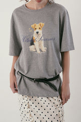 Dot frill skirt_ivory