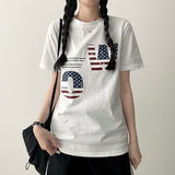 Delder W.C レタリング半袖Tシャツ