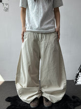 Jepeni Dot Back Detail Balloon Cotton Pants 3color