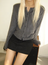 Suede pocket mini skirt (2colors)