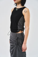 (W) Lili Shirring Skirt (2color)
