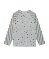 STRIPED STAR RAGLAN LS TEE GREY(CV2GSFT550A)