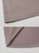 リボンストラップオフショルダーショートスリーブTシャツ (5color)