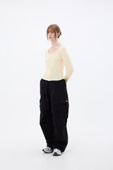 ルナワイドパンツ/ブラック