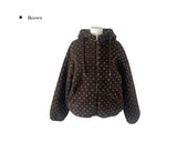 Shuka Heart Fluffy Fleece Hood Jumper