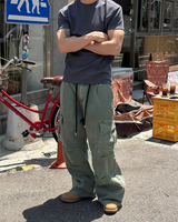 [Unisex] Dyeing tuck cargo pants(3color)