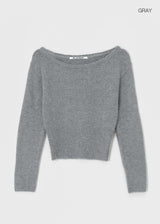 [MADE] Mondrin Alpaca Off-Shoulder Knitwear