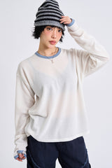 ヘールフィンガーホール長袖Tシャツ