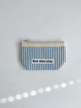 lss basic pouch (S size) _  stripe blue