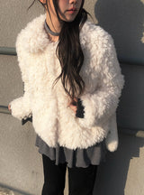 [Quilted Lining] Bento Collar Fur Jacket