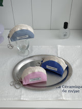  keyring pouch - corduroy (milk sora)