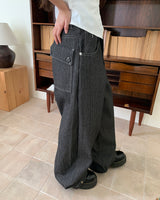 Leming strike Big pocket snap button wide Long  Pants