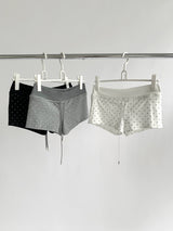 Bear dot banding casual short pants