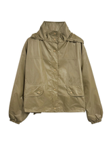 glossy wind jumper (silver)