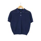 collie short-sleeved knitwear