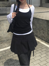 ユアンホルタースリーブレスレイヤードTシャツ セット