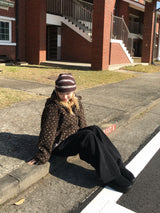 Down Lining Corduroy Wide Pants