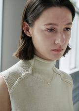 [925 silver] Un.silver.131 / simple pearl necklace (gold)