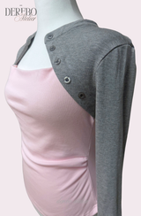 pink layered t-shirt