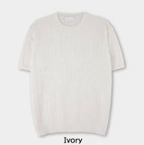 Roel Cable Round Short Sleeve Knit