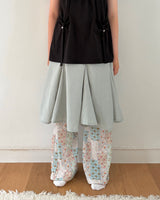 Button Pintuck Tee (2colors)