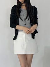Nanore Round Neck Knit Cardigan