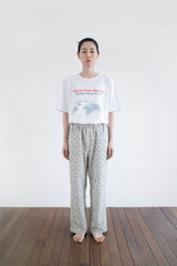 Candle light jacquard pants, Mint