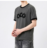 エッセンシャルスタンダード半袖リンガーTシャツ 3GEAR チャコール