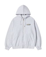 25FW OVERLAPPING HOODIE ZIP UP MELANGE