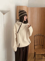 Hairy Multi Border Knit Beanie (2color)