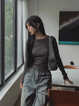 [U-BASIC] Etree Basic Round Long Sleeve