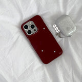 [MADE]スターリーハートフォンケースバーガンディ(glossy hard)