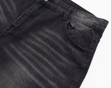 Leewoo denim bermuda pants