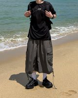 Shuren Shirring Cargo Bermuda Pants