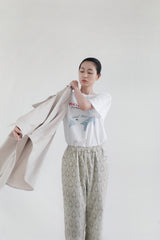 Stretch roll up shirt, Beige
