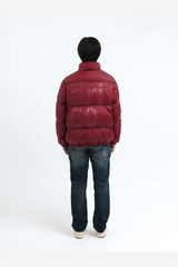 BASIC SAFARI DOWN JACKET (BURGUNDY)