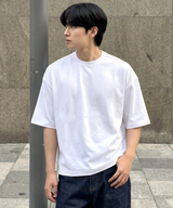 オーバーフィットクールドライバックスリットスリーブTシャツ ホワイト