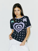  STAR RINGER TEE NAVY