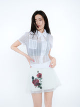 ROSE LAYERED SKIRT [IVORY]