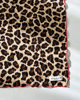 Leopard Tube Top Layered Scarf