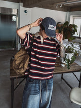 Kiyoshi Stripe Rugby Short Sleeve T-Shirt