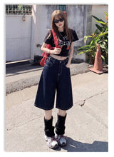 Heritage Retro Adjustable Waist Denim Bermudas