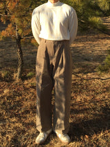 Napping Nerd Two-Tuck Wide Pants